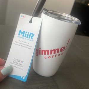 MiiR Gimme Coffee White Tumbler